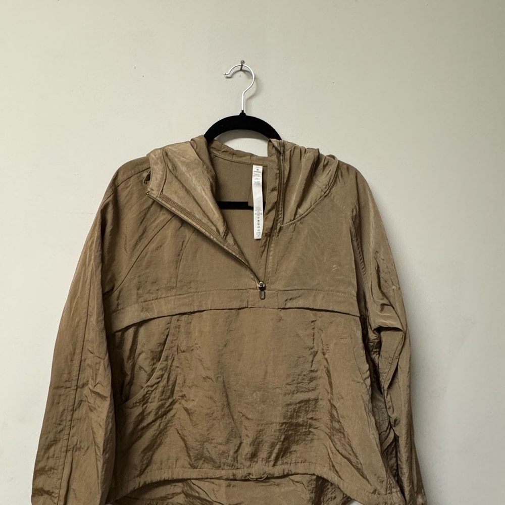 Lululemon Seek Vistas 1/2 Zip Jacket
 Frontier Size M/L Khaki - Picture 9 of 12